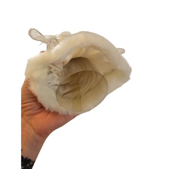 Vintage Dandee International Ltd White Angel Tree Topper Feather Wings - Picture 5 of 6